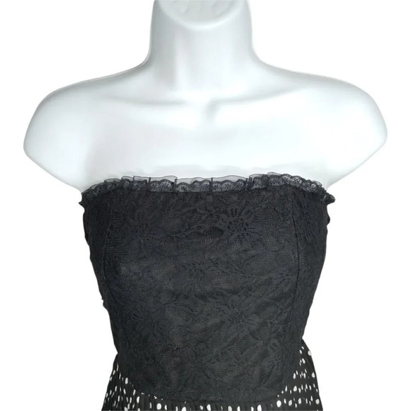 Qed London Semi Formal Dress, Black/White, XS - Picture 3 of 9